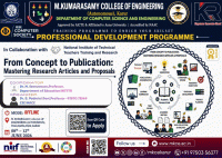 From Concept to Publication: Mastering Research Articles and Proposals 2026 Faculty Development Program Poster